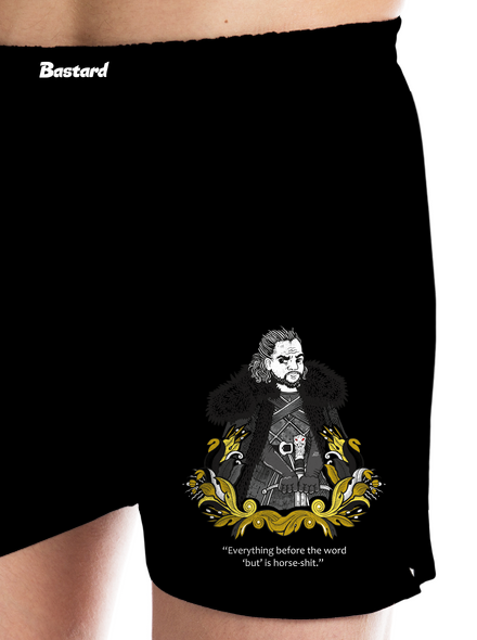 Jon Sníh pánské trenky Black