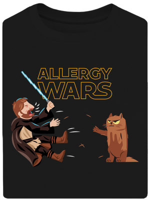 Allergy Wars unisex tričko oversized Black