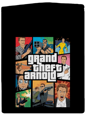 Grand Theft Arnold pánská mikina na zip Black