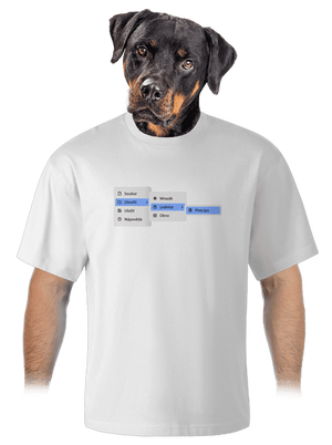 unisex tričko oversized