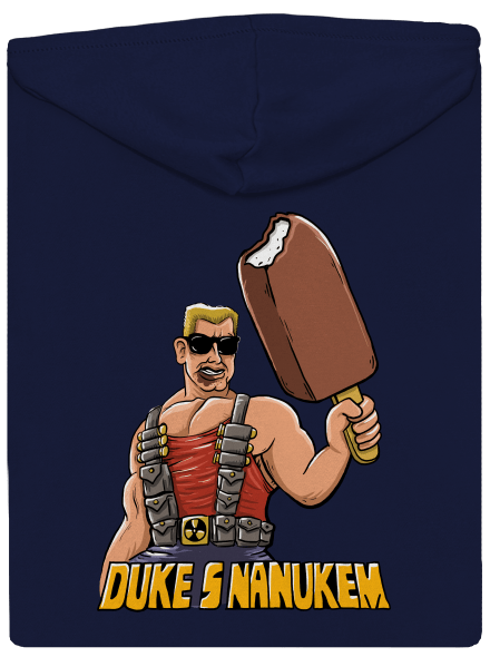 Duke s nanukem pánská mikina na zip Navy