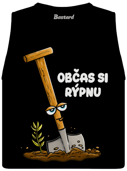 Občas si rýpnu dámské tílko volné Black