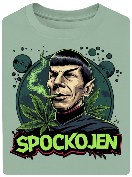 Spockojen unisex tričko oversized Sage