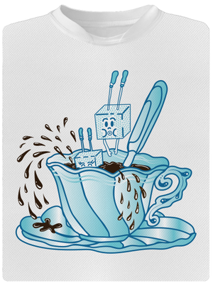 Cukroholik pánské sportovní tričko White