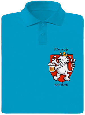 Kdo nepije, není Čech pánská polokošile Blue Atol