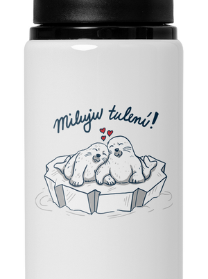 Miluju tulení lahev na vodu White