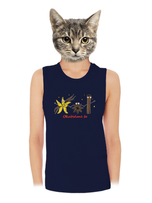 Okořeňme to dámské tílko volné Navy