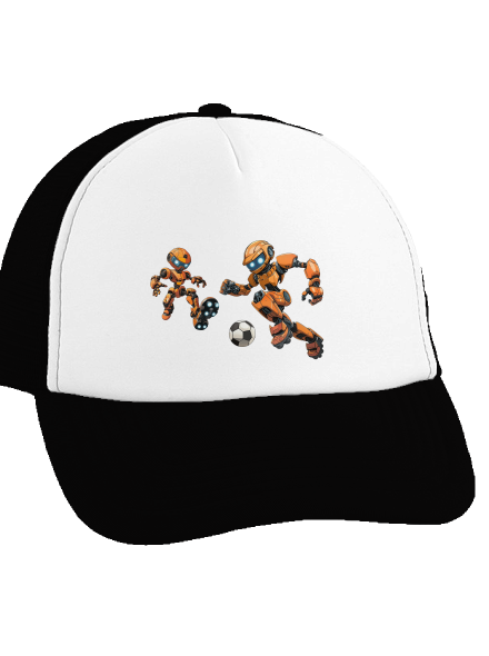 AI fotbal kšiltovka truckerka Black cap