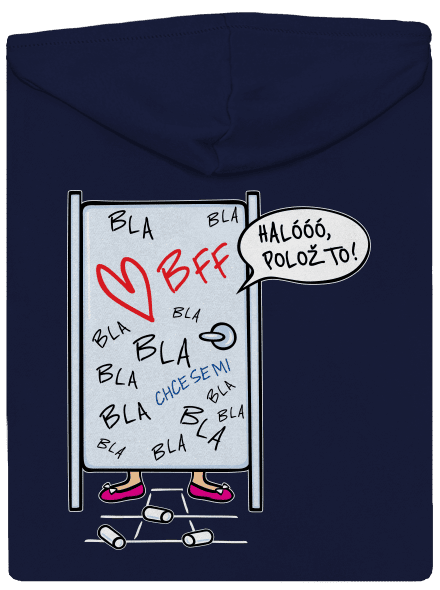 Obsazeno pánská mikina na zip Navy