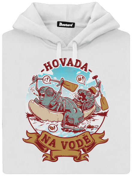 Hovada na vodě dámská mikina klokanka White