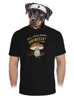Babka a hříbeček pánské sportovní tričko Black