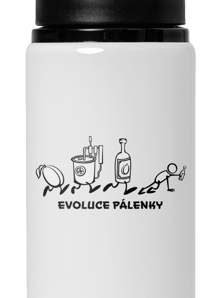 Evoluce pálenky lahev na vodu White
