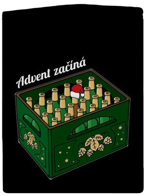 Advent začíná dámská mikina na zip Black