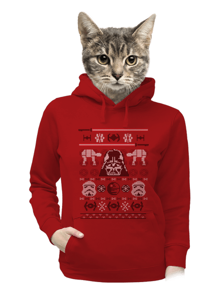 Vader na svetru dámská mikina klokanka Red Mal