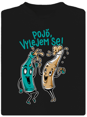 Vylitý pánské sportovní tričko Black