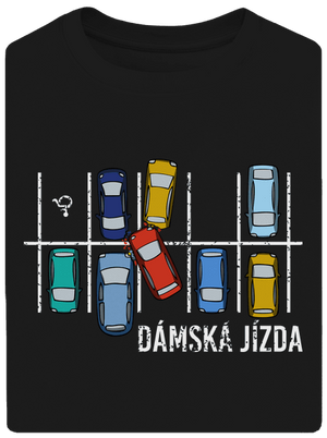 Dámská jízda unisex tričko oversized Black