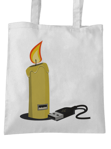 USB svíčka taška White