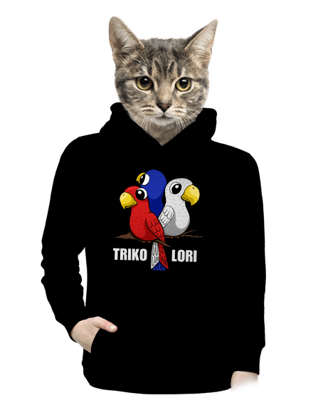 Trikolori dámská mikina klokanka Black
