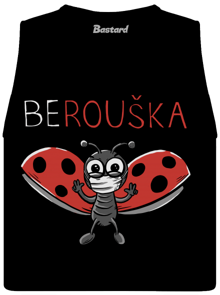 Berouška dámské tílko volné Black