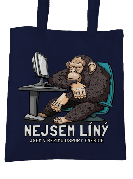 Nejsem líný taška French Navy
