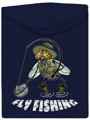 Fly fishing pánská mikina na zip Navy