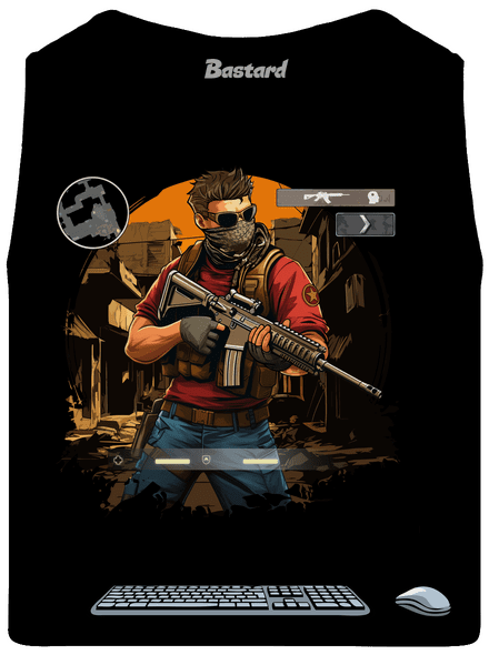 B17: Counter Strike pánské tílko Black