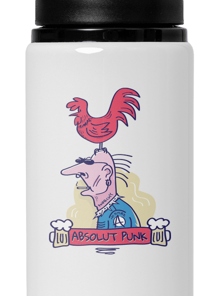 Absolut Punk lahev na vodu White