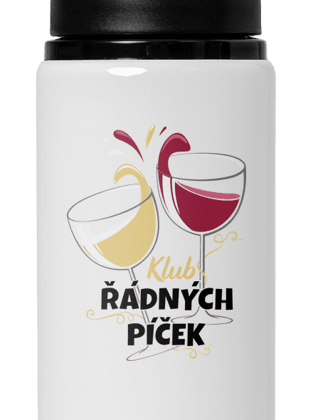 Klub řádných píček lahev na vodu White