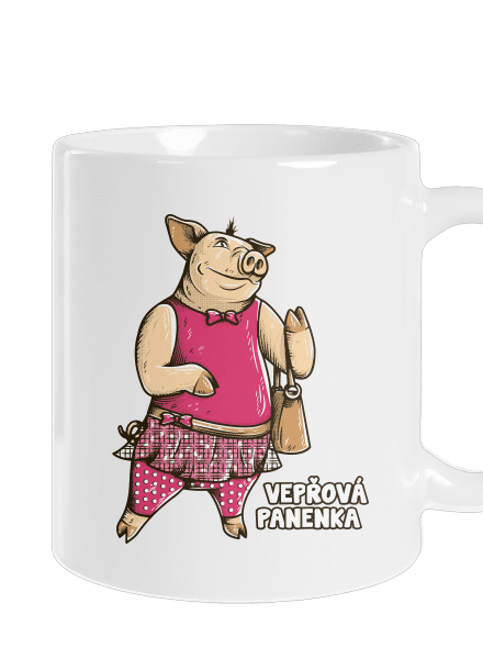 Vepřová panenka klasický hrnek White