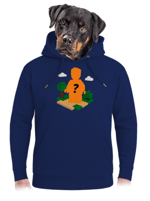 Lego postava z vlastní fotky unisex mikina premium Navy
