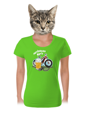 Potřebuju napít dámské tričko Apple Green