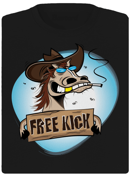Free kick dámské sportovní tričko Black