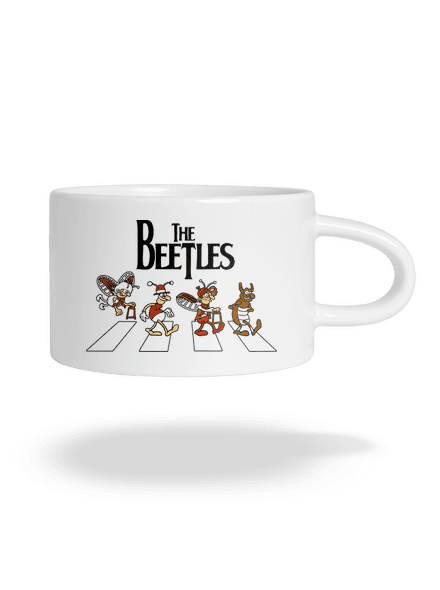 Beatles hrnek makronka White