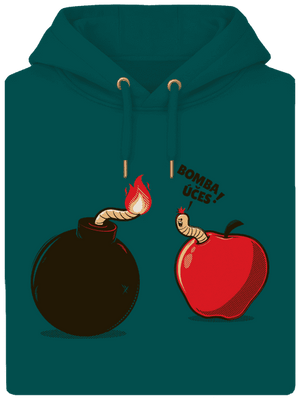 Bombovej účes unisex mikina premium Emerald Green