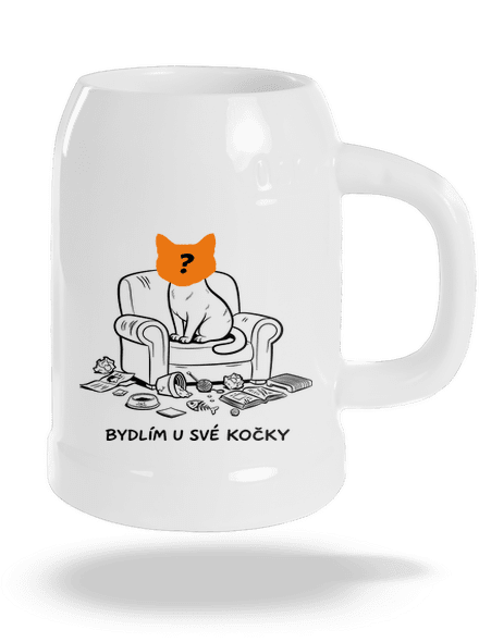 Bydlím u své kočky půllitr White