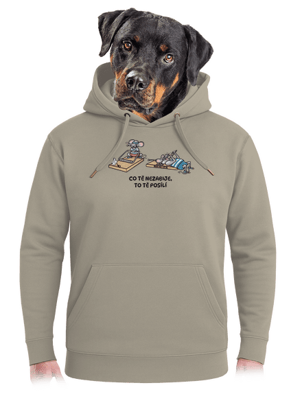 Co tě nezabije unisex mikina premium Pastel Macchiato
