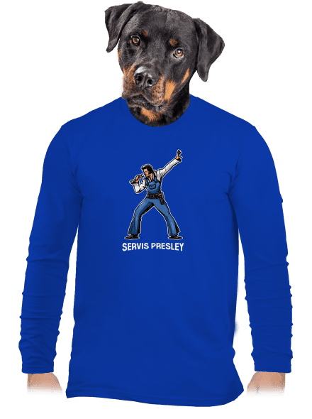 Servis Presley pánské dlouhý rukáv Royal Blue