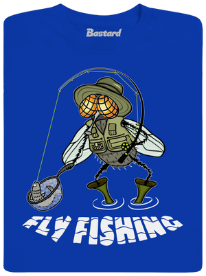 Fly fishing pánské tričko Royal Blue