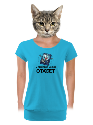 dámské tričko s lemem