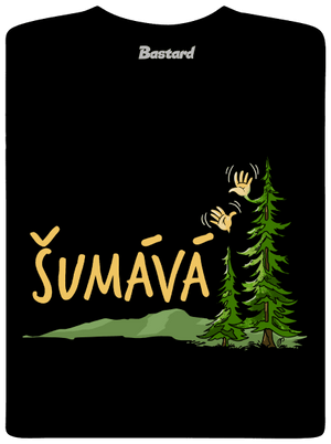 Šumává dětské tričko Black