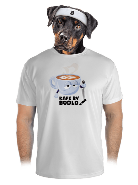 Kafe by bodlo pánské sportovní tričko White