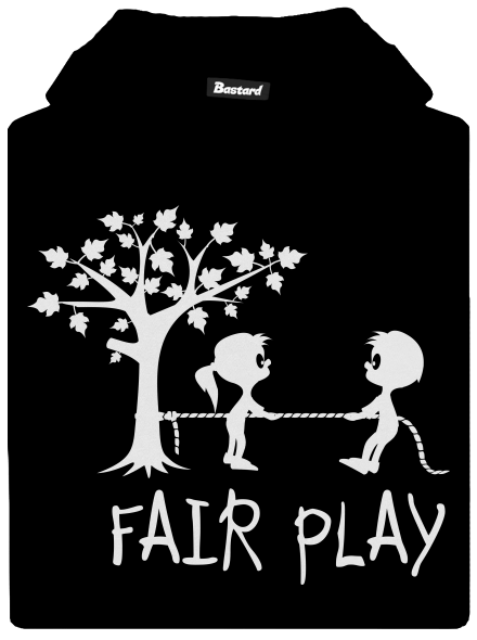 Fair play dětská mikina klokanka Black