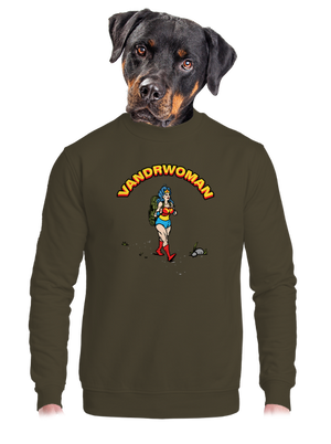 unisex mikina bez kapuce