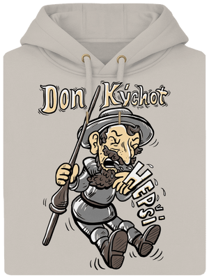 Don Kýchot unisex mikina premium Pastel Macchiato