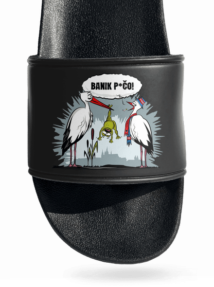 Banik p*čo! pantofle Black