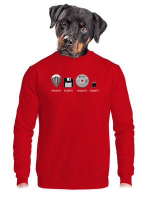 unisex mikina bez kapuce