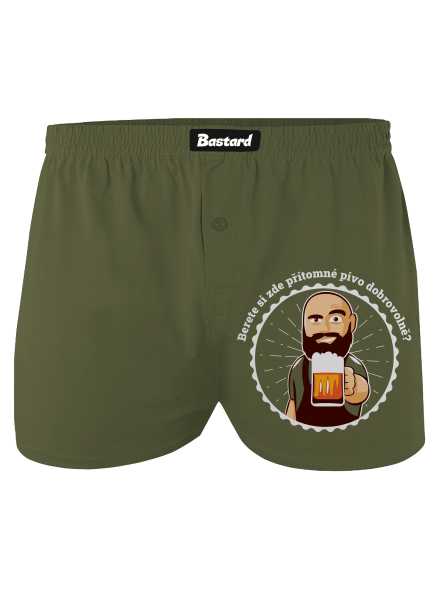 Pivo dobrovolně pánské trenky Khaki