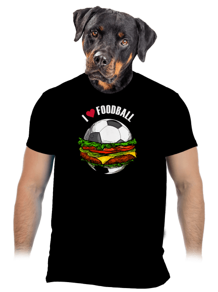 Foodball pánské tričko Black