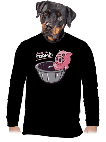 Ve formě pánské dlouhý rukáv Black