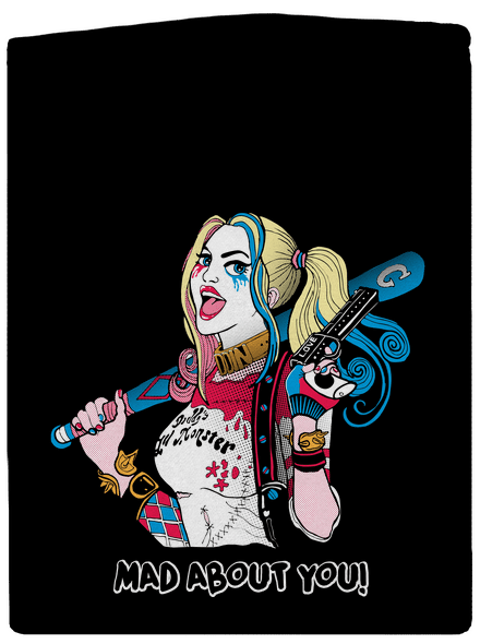 Joker a Harley dámská mikina na zip Black